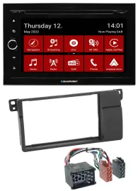 Blaupunkt MP3 DVD Bluetooth DAB 2DIN USB Autoradio für BMW 3er E46 Rundpin große