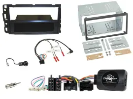 Einbauset Lenkradadapter Doppel DIN Autoradio für Cadillac BLS YSCF 2006-2010