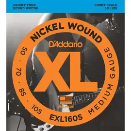 Струны для бас-гитары D'Addario EXL160S 50-105