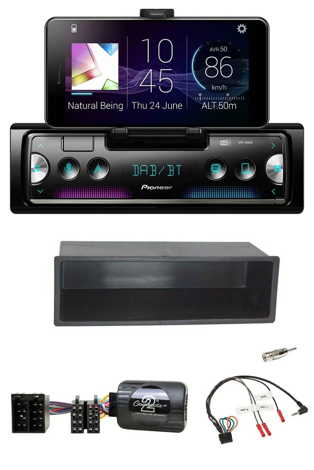Pioneer USB Lenkrad Bluetooth DAB Autoradio für Citroen C2 C3 Berlingo 02-06