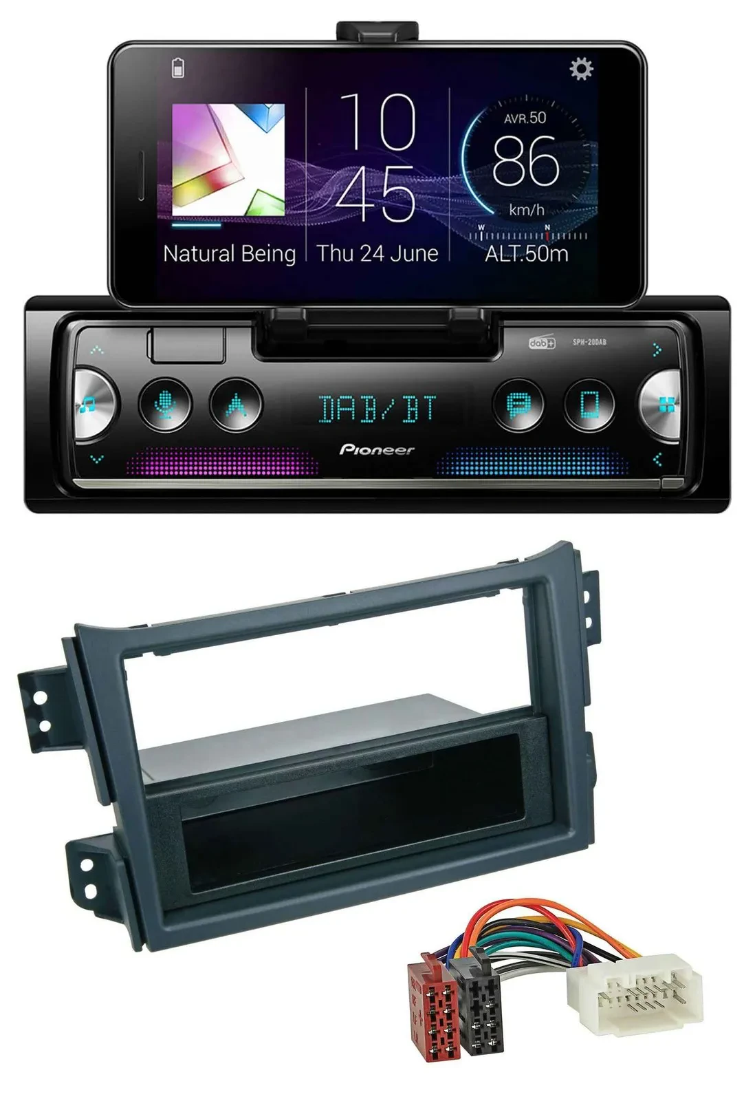 Pioneer USB MP3 Bluetooth DAB Autoradio für Opel Agila B 2008-2014 Suzuki Splash