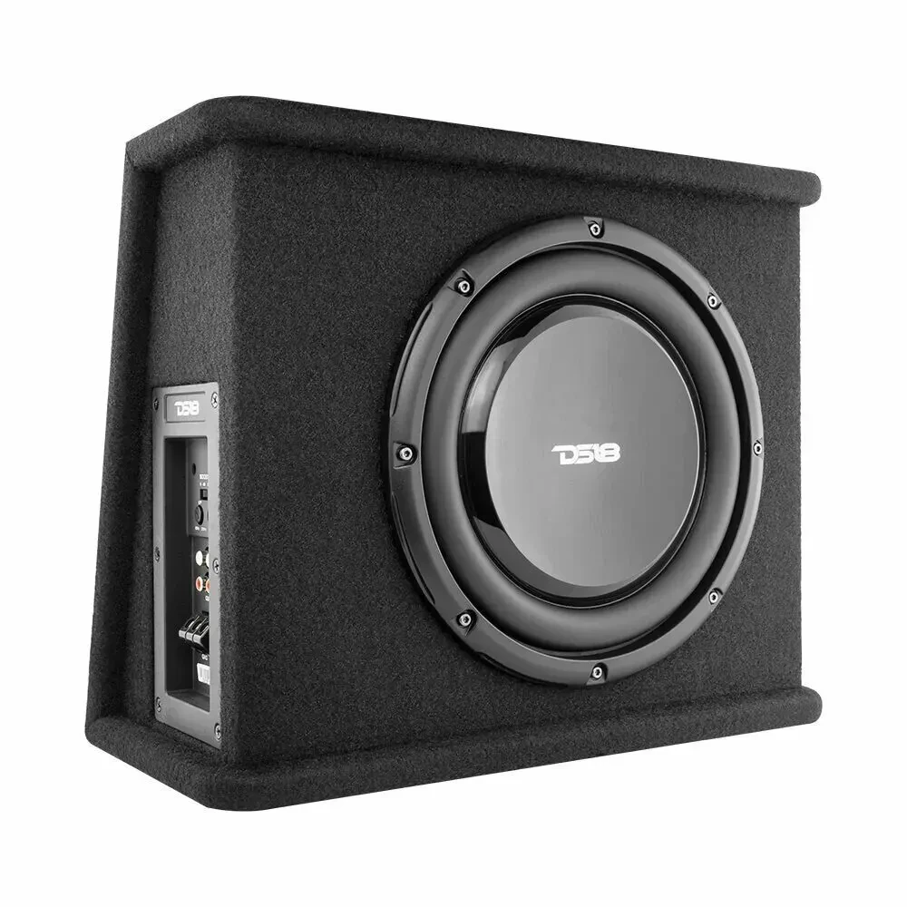 Сабвуфер активный для авто DS18 SB10A 10" 350W, 2 Ом, малой глубины, в корпусе