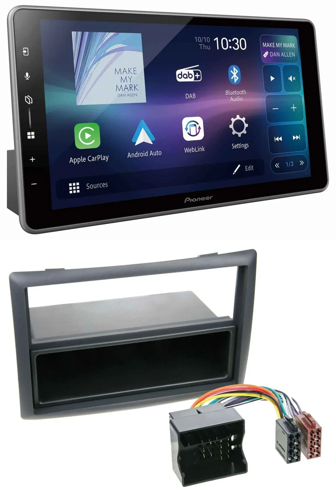 Pioneer Bluetooth USB DAB MP3 Autoradio für Renault Megane (2009-2010)