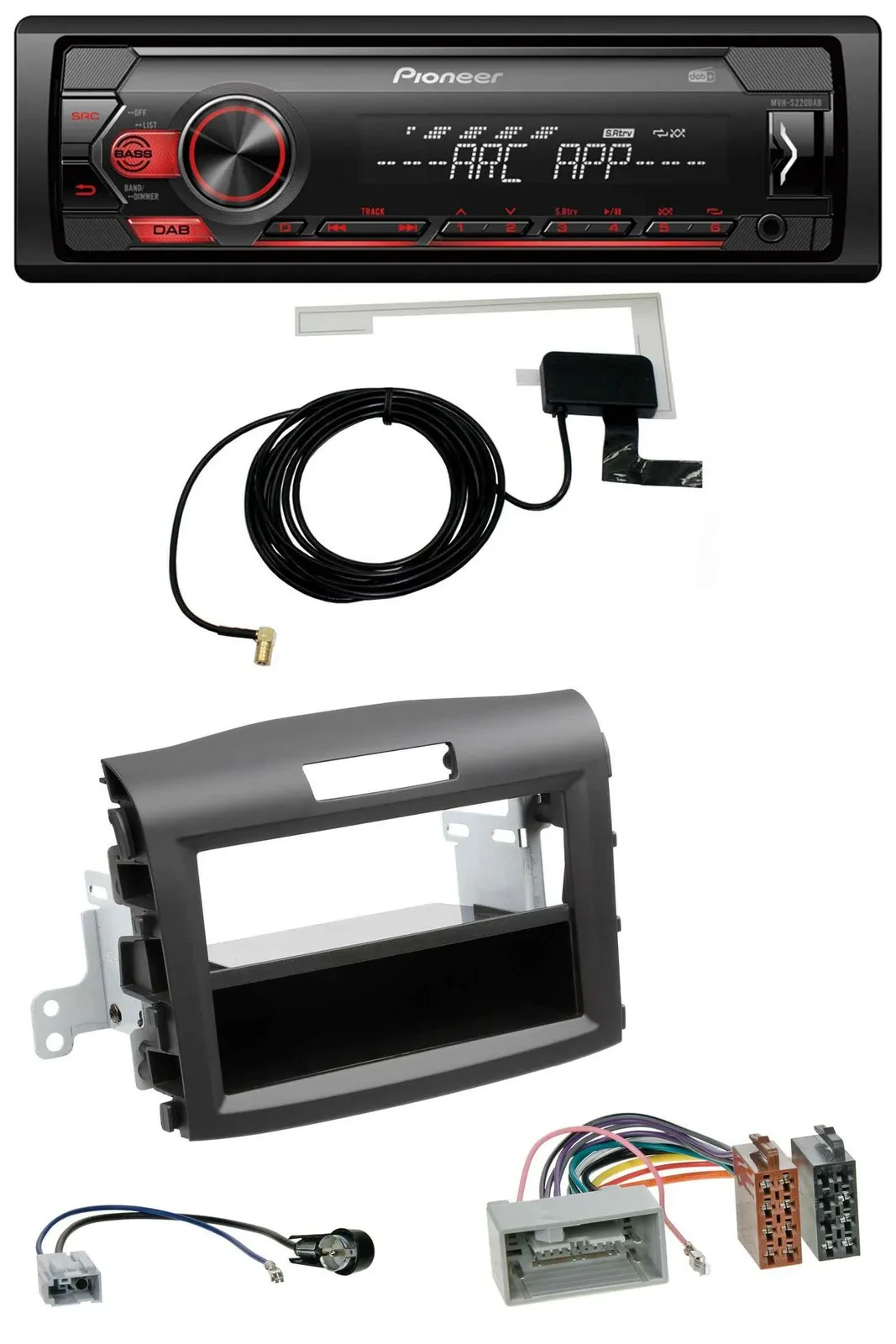 Автомагнитола для Honda CR-V (с 2013) Pioneer 1DIN USB DAB MP3 AUX