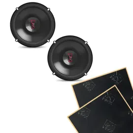 JBL Stage3 627 6.5" Series 2-Way 3-Ohm Coaxial Car Speakers with Sound Damping
