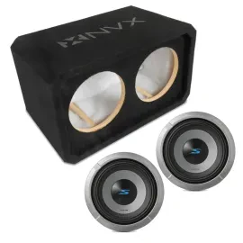 Сабвуфер пассивный для авто NVX NE82S (набор) 8", закрытый, корпус Dual 8", 3/4" MDF