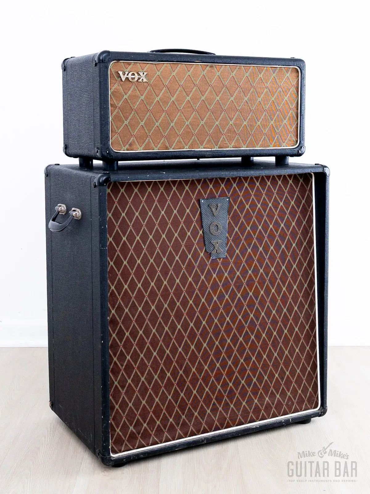 1964 Vox AC50/4 Mk II Big Box Tube Amp Head & Foundation 1x18 Speaker Cabinet