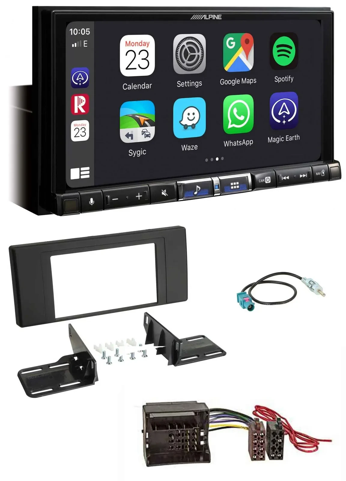 Alpine 2DIN DAB USB MP3 Bluetooth Autoradio für Land Rover Range Rover Vogue L32