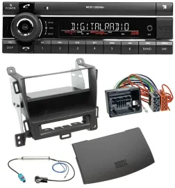 Kienzle Bluetooth MP3 USB DAB Autoradio für Opel Zafira Tourer ab 12 jet black