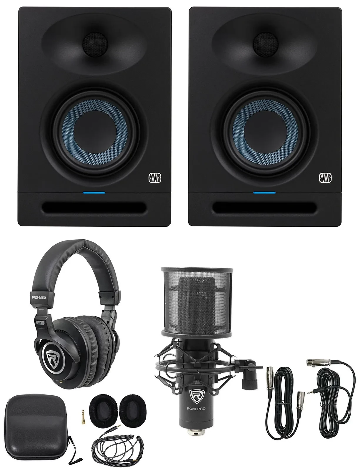 Студийные мониторы PreSonus Eris Studio 5 активные, 5" (набор, пара), с микрофоном и наушниками