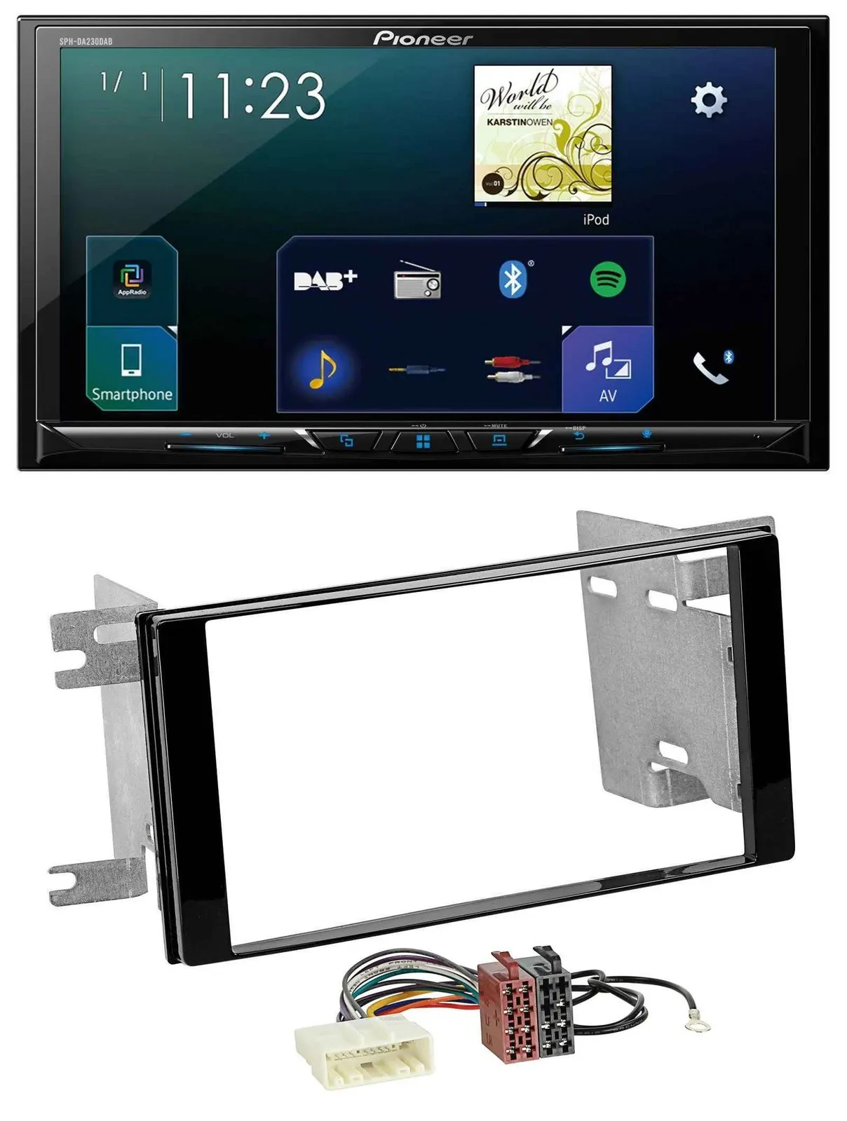 Pioneer MP3 Bluetooth USB 2DIN DAB Autoradio für Subaru Impreza Forester 07-12