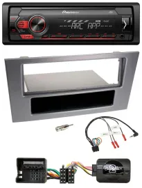 Автомагнитола для Ford Mondeo Pioneer 1-DIN, DAB, USB, MP3, антрацит (2004–2007)