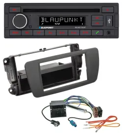 Blaupunkt MP3 USB CD Bluetooth AUX Autoradio für Seat Ibiza (ab 12) - tuam grey