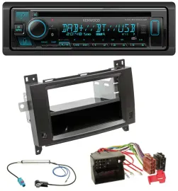 Автомагнитола Kenwood Bluetooth DAB CD/MP3 USB для Mercedes Viano/Vito 2006–2014 черная
