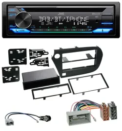 JVC Bluetooth MP3 USB DAB CD Autoradio für Honda Insight (ZE2, 2009-2013)