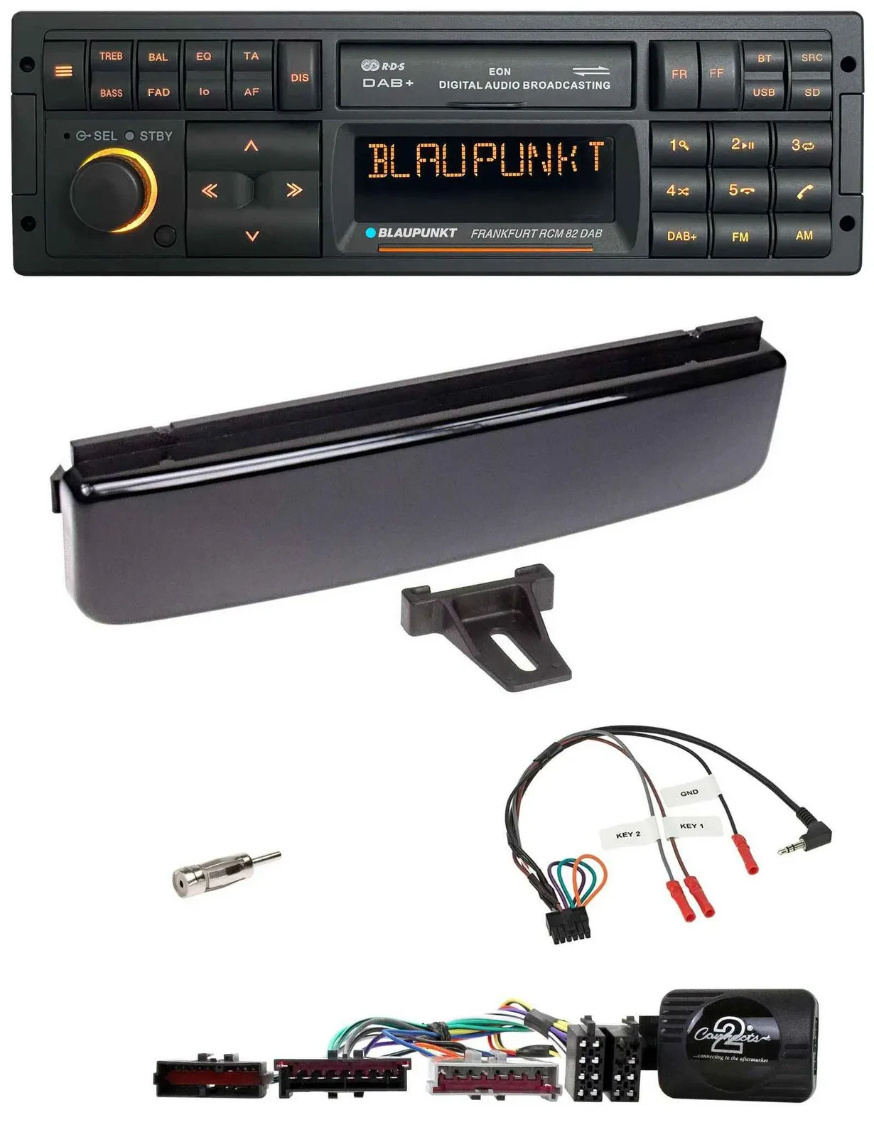 Blaupunkt USB DAB SD Lenkrad Bluetooth Autoradio für Ford Mondeo Focus piano-sch
