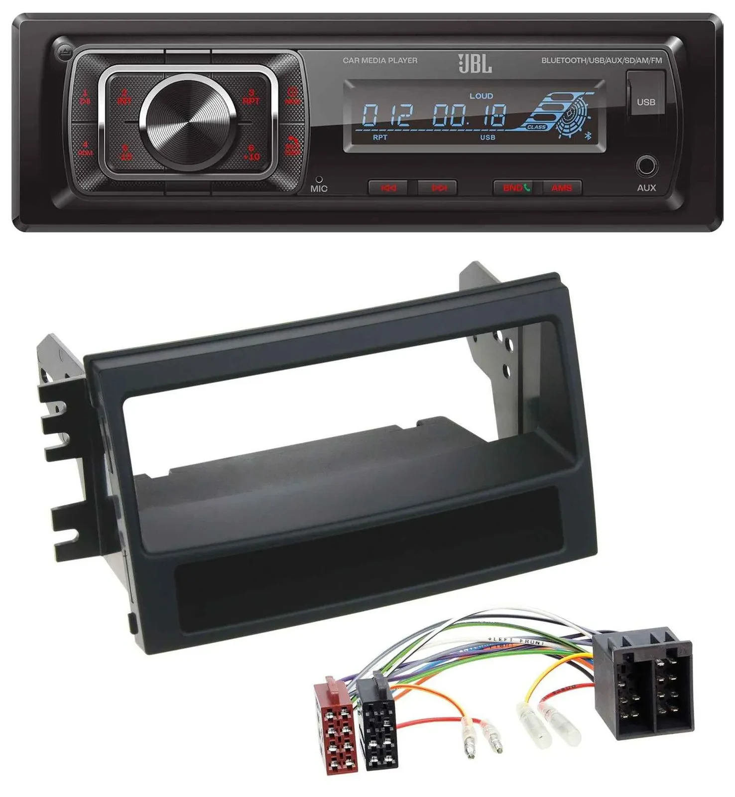 Автомагнитола для Kia Soul (AM, 2008–2011) JBL Bluetooth, USB, SD, AUX, MP3