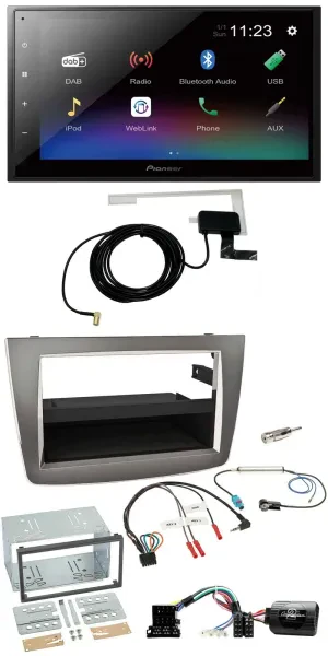 Pioneer DAB Lenkrad Bluetooth 2DIN USB Autoradio für Alfa Romeo Mito 2008-2014 s