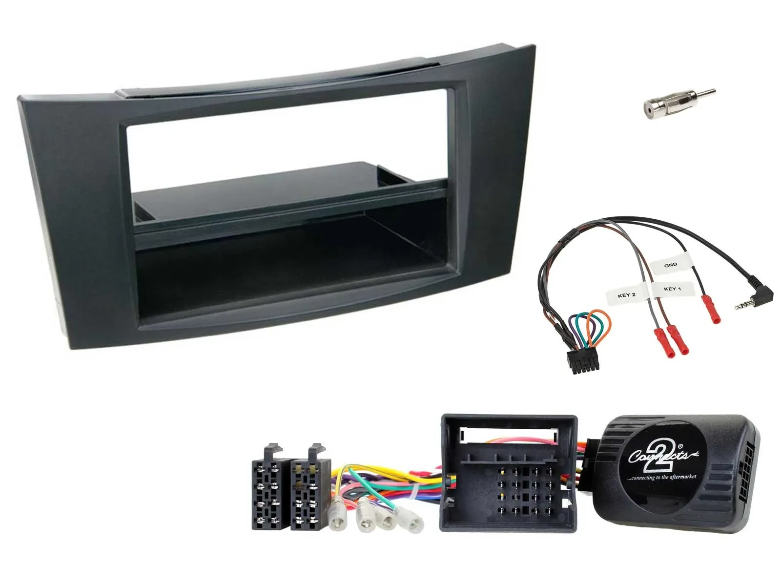 Radioset Lenkradadapter DIN Autoradio für Mercedes E-Klasse S211 2008-2009