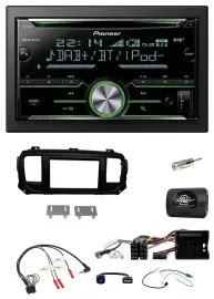 Pioneer Bluetooth Lenkrad DAB 2DIN USB CD Autoradio für Citroen Jumpy Erstausst.