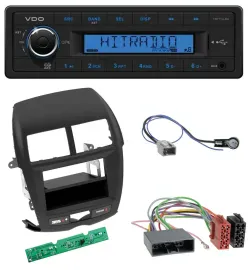 Автомагнитола VDO 1DIN, USB, AUX, MP3 для Mitsubishi ASX (2010–2014)