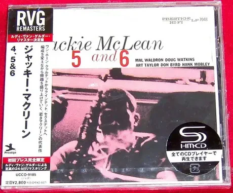 JACKIE MCLEAN - 4, 5 And 6 (CD, Japan)
