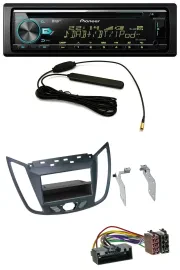 Автомагнитола для Ford C-Max/Kuga Pioneer CD/MP3, USB, AUX, DAB тёмно-серая