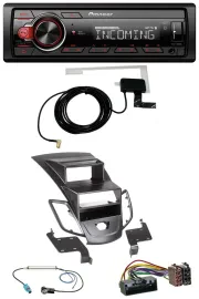 Pioneer MP3 AUX CD DAB USB Autoradio für Ford Fiesta 10-17 Display schwarz