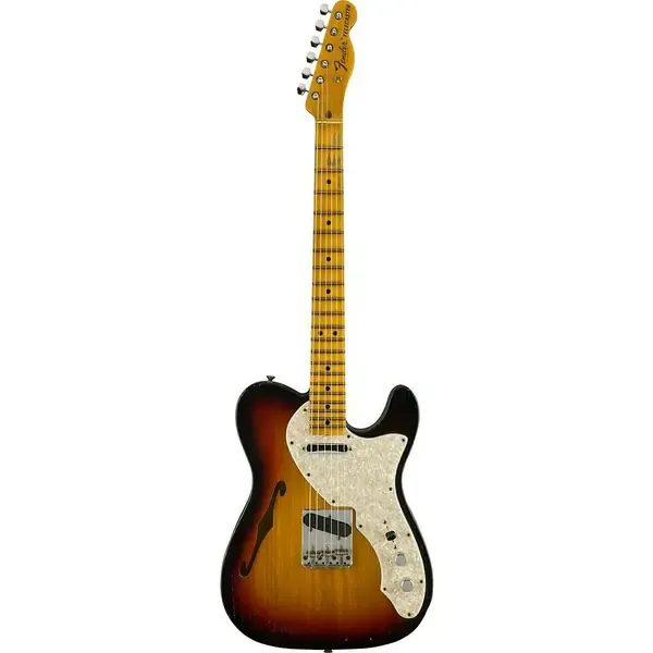 Электрогитара полуакустическая Fender Custom Shop 1969 Telecaster Thinline Journeyman Relic Sunburst