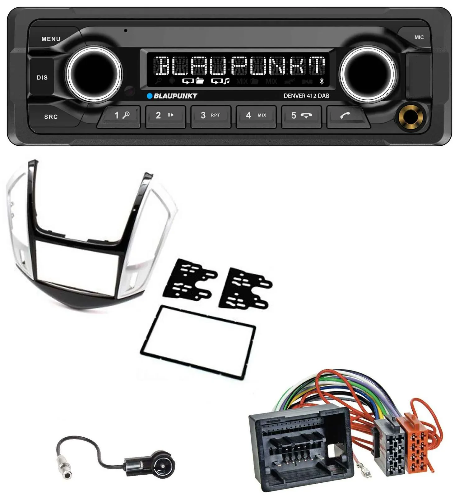 Blaupunkt Bluetooth DAB MP3 USB Autoradio für Chevrolet Cruze 2011-2016 silber