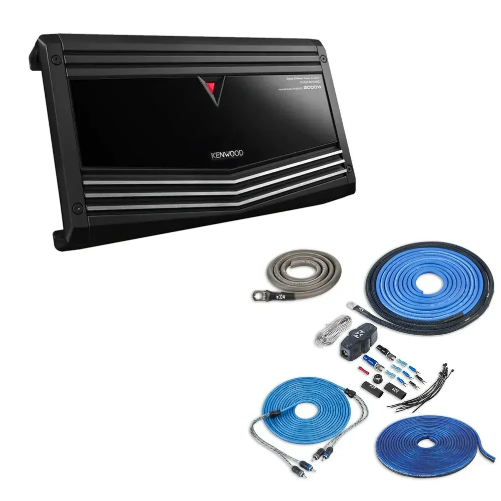 Усилитель мощности для автомобиля Kenwood KAC-9106D Class-D, моноблок, 2000W RMS (набор)