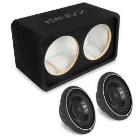 Сабвуфер пассивный для авто NVX NE102S 10", закрытый, двойной, 3/4" MDF (набор)