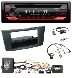 JVC CD DAB USB Bluetooth Lenkrad Autoradio für Mercedes CLS E-Klasse W211 02-08
