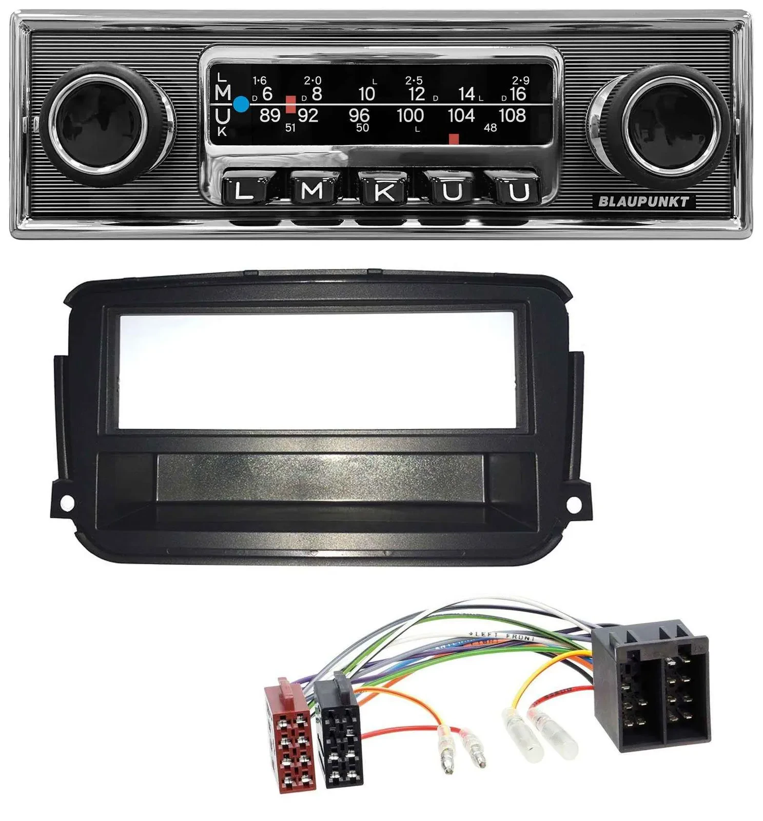 Blaupunkt USB MP3 Bluetooth DAB Autoradio für Smart ForTwo (451, ab 2010)