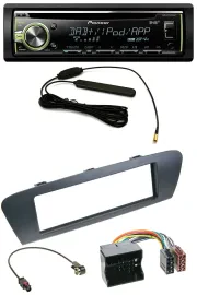 Pioneer MP3 USB CD DAB AUX Autoradio für Renault Scenic (ab 12) - grau