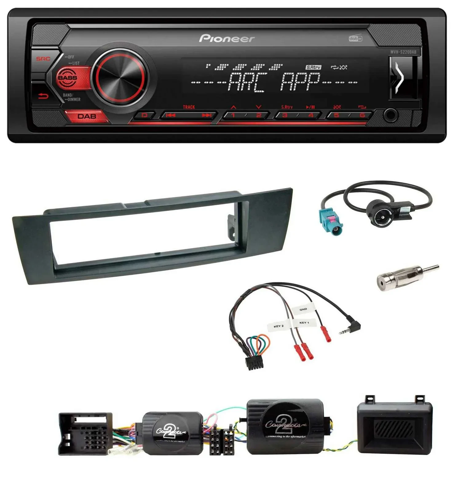 Pioneer DAB 1DIN MP3 Lenkrad USB Autoradio für BMW 1er 2004-2013 E87