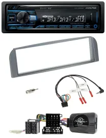Alpine USB Bluetooth DAB Lenkrad Autoradio für Alfa 147 GT 2007-2010 anthrazit