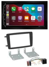 ESX 2DIN DAB USB MP3 Bluetooth Autoradio für Mercedes C-Klasse CLK Viano Vito sc