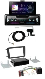 Автомагнитола для Mercedes C-Class/CLK/Vito/Viano Pioneer DAB, Bluetooth, MP3, USB