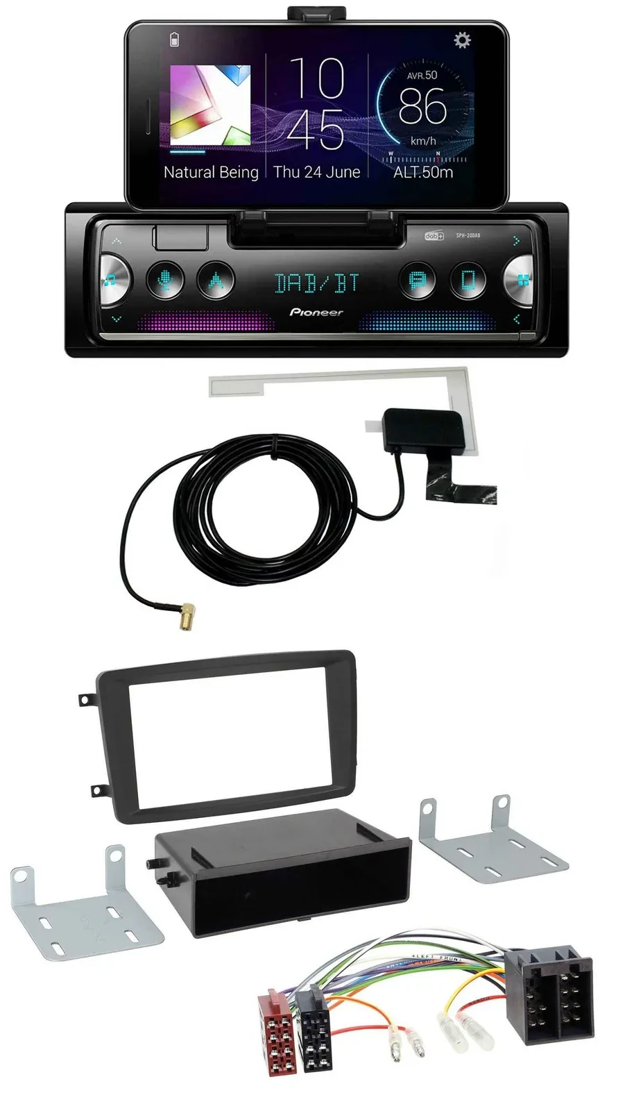 Автомагнитола для Mercedes C-Class/CLK/Vito/Viano Pioneer DAB, Bluetooth, MP3, USB