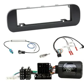 Einbauset CAN-Bus DIN Autoradio für Fiat Panda 2012-2020 schwarz