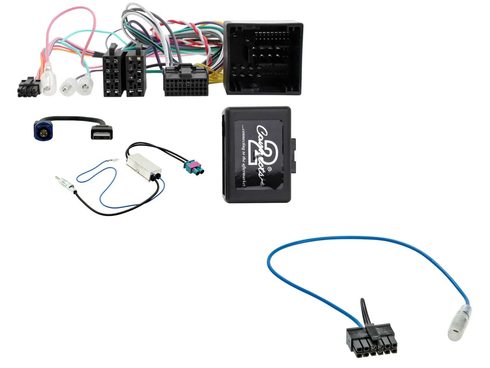 Connects2 CAN-Bus- Lenkradadapter für Peugeot Expert Traveler 50 Pin PDC Kenwood