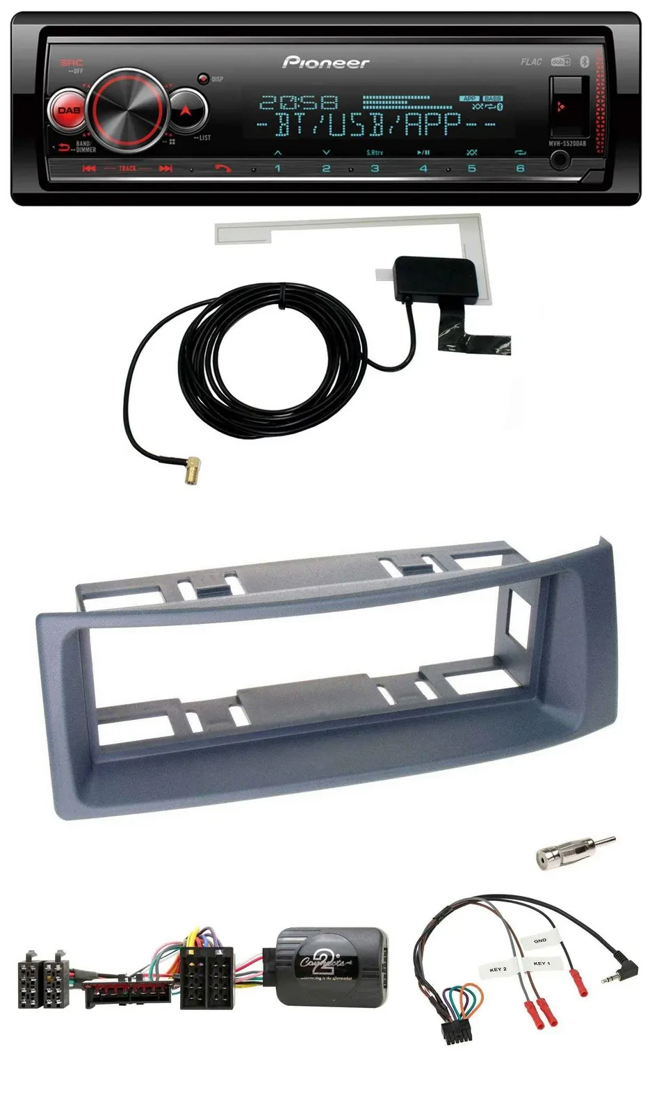 Автомагнитола Pioneer Bluetooth DAB USB для Renault Scenic/Megane (1996-2000)