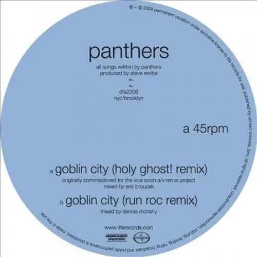 Виниловая пластинка Panthers - Goblin City (Holy Ghost Remix) [New Vinyl LP]