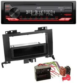 Автомагнитола для Mercedes Sprinter (с 2006) JVC Bluetooth USB DAB MP3 Rubbertouch