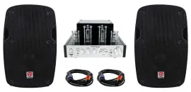 Rockville BluTube Tube Amplifier/Home Theater Bluetooth Receiver+(2) 8" Speakers