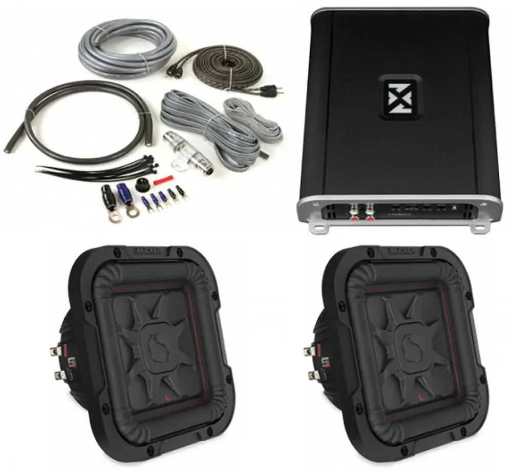 NVX 46L7T84, BAK42BK, VAD8402 840W Subwoofer Package