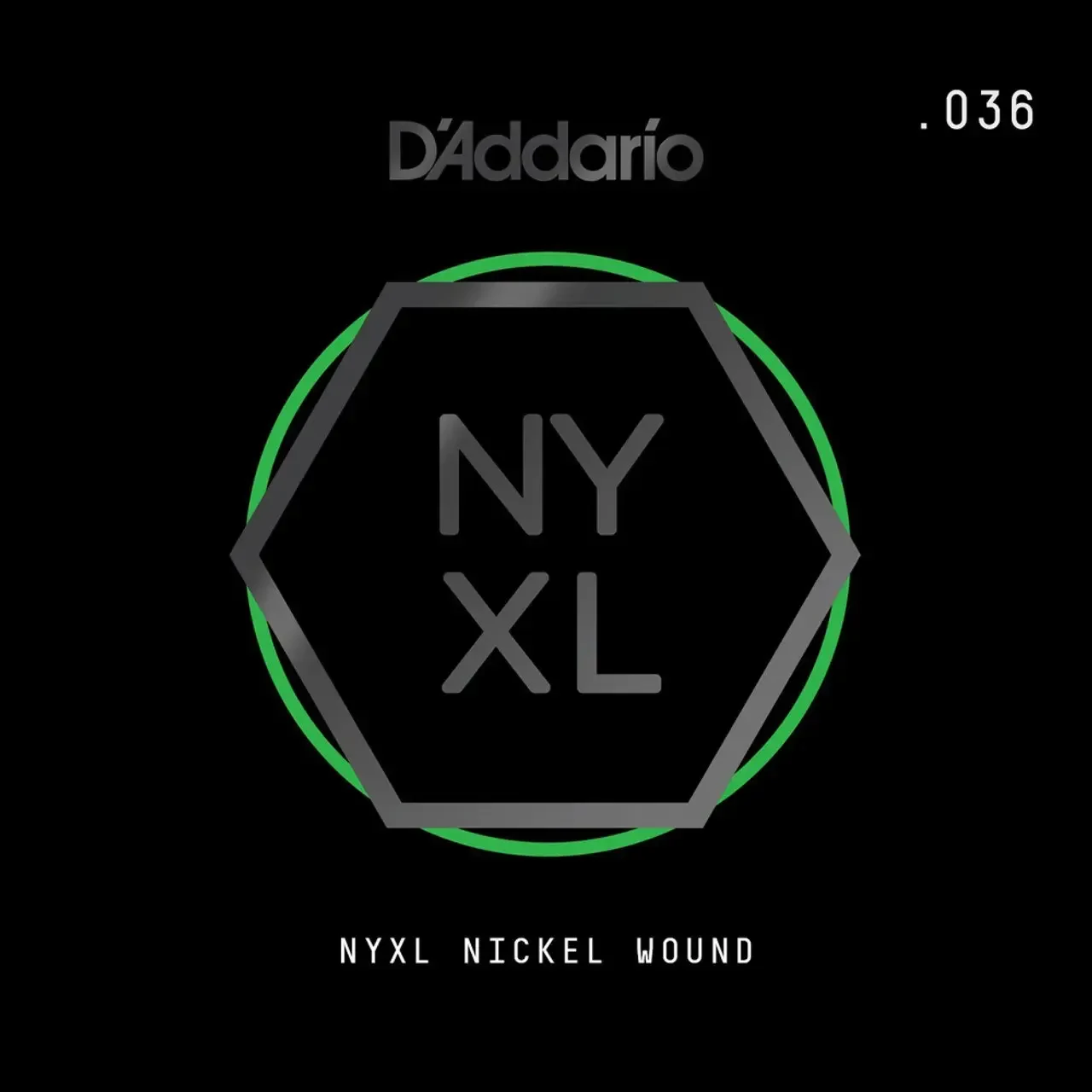 Струна одиночная D'Addario NYNW036 NYXL Nickel Wound Single 036