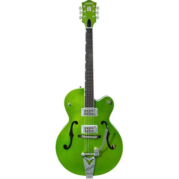 Электрогитара полуакустическая Gretsch G6120T-HR Brian Setzer Hot Rod Hollow Body Bigsby Coolant Green Spark