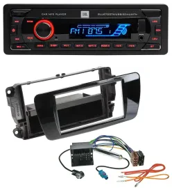 JBL AUX MP3 USB Bluetooth SD Autoradio für Seat Ibiza ab 08 Klavierlack schwarz